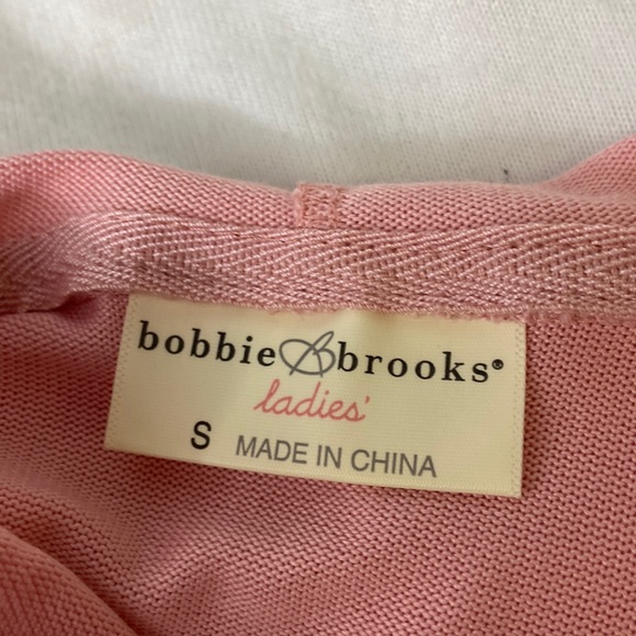 Bobbie Brooks soft pink, tie-dye detail sweatshirt with attached hood - Picture 4 of 9